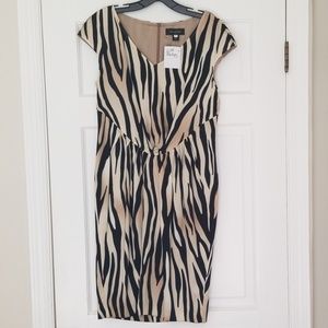 St. John New(WT) Zebra  Dress